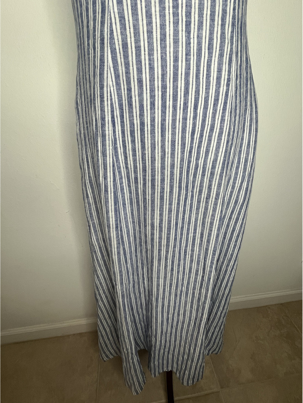 NWOT Calypso Women's Blue/White Striped Dress Size XS - Picture 3 of 9